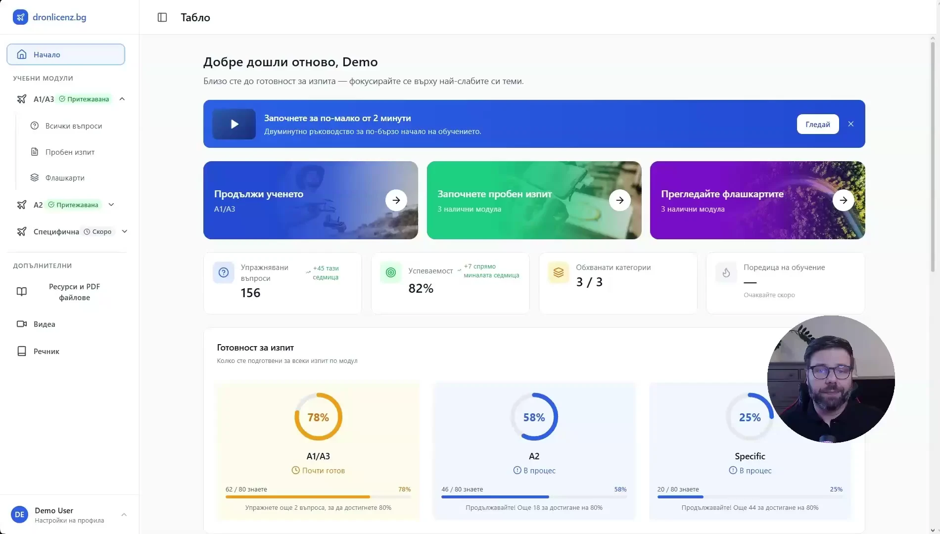 Преглед на платформата за дрон лиценз