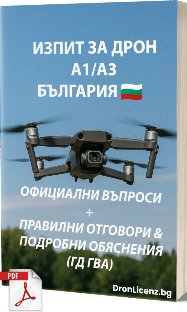 Изпит за дрон A1/A3 България – Официални въпроси, правилни отговори и обяснения (ГД ГВА) - Image 1