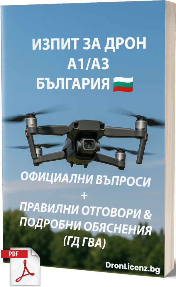 Изпит за дрон A1/A3 България – Официални въпроси, правилни отговори и обяснения (ГД ГВА) - Image 1